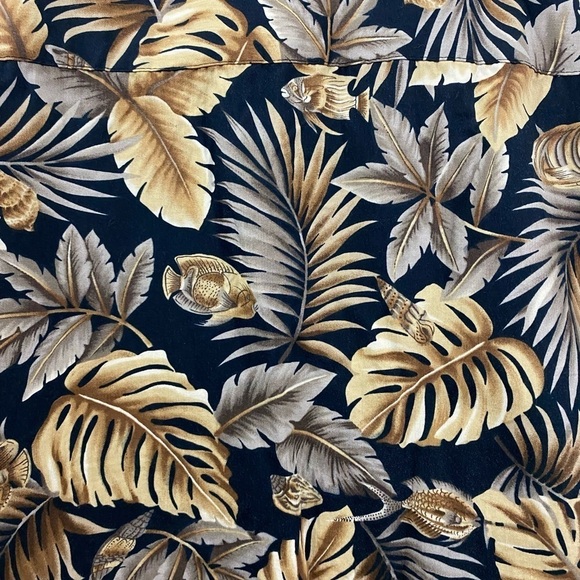 PIERRE CARDIN VINTAGE SHORT SLEEVE TROPICAL ALOHA HAWAIIAN SHIRT MENS SIZE XL - Picture 4 of 6